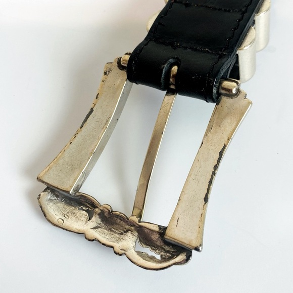 Brighton Dark Brown Braided Leather Belt Size M/30 - Picture 4 of 7